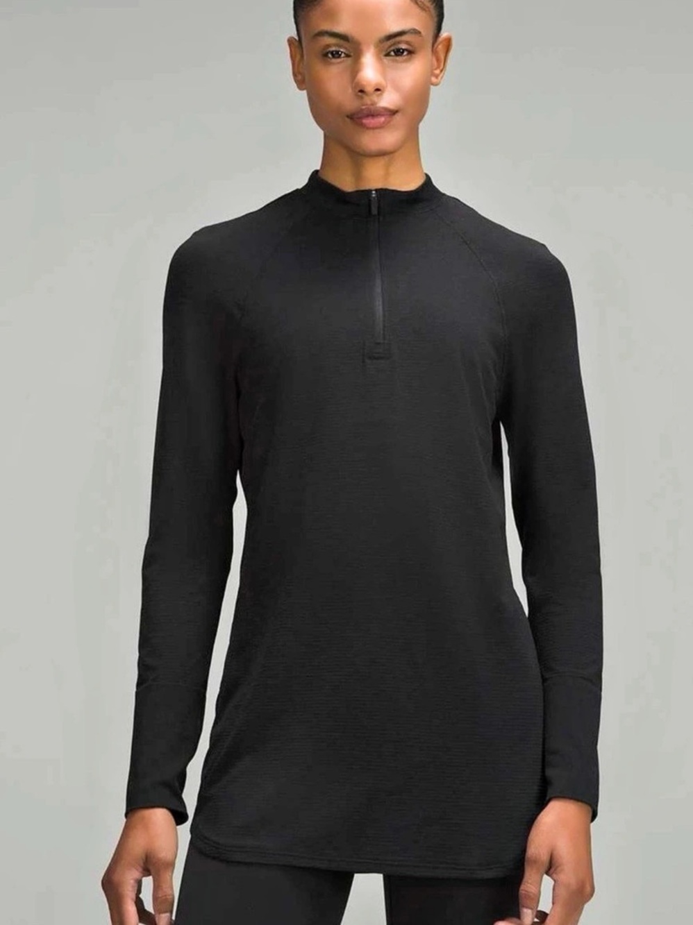 lululemon Swiftly Relaxed Long-Length Long Sleeve Shirt Black Size 6